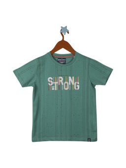 Monte Carlo - Boys Green Round Neck T-Shirt
