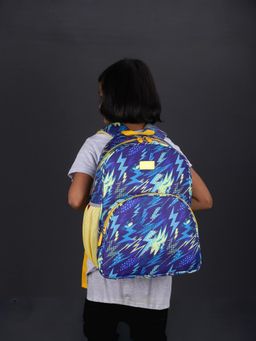 The Clownfish - Kids Printed Backpack with Pouch-Blue