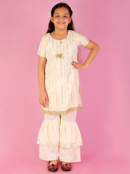 Lil Drama - Girls Kurta Sharara (set Of 2)