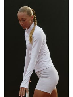 H&M - Women White Zip-Through Sports Jacket With Softmove