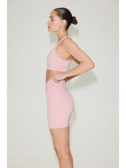 H&M - Women Pink Sports Cycling Shorts With Softmove