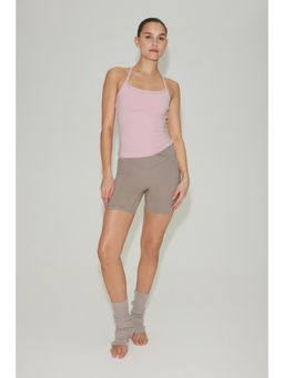 H&M - Women Pink Integral-Bra Sports Strappy Top With Softmove