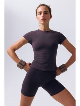 H&M - Women Purple Sports T-Shirt With Drymove