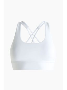 H&M - Women White Medium Support Sports Bra With Softmove