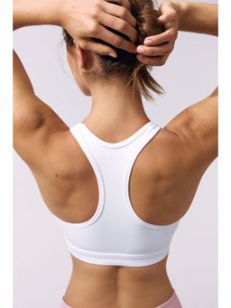 H&M - Women White Medium Support Sports Bra With Softmove
