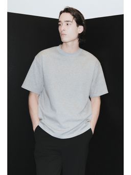 H&M - Men Grey Cooling Relaxed Fit T-Shirt