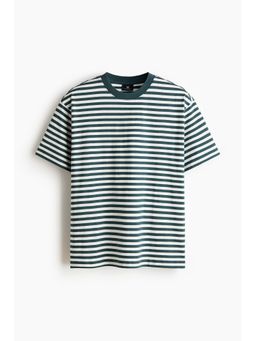 H&M - Men Turquoise Relaxed Fit T-Shirt