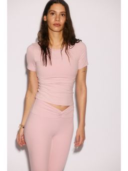 H&M - Women Pink Sports T-Shirt With Softmove