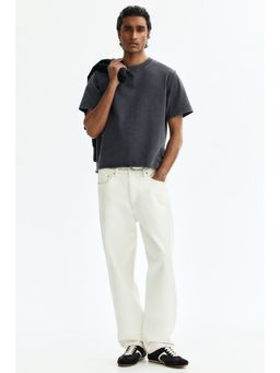 H&M - Men Grey Regular Fit Washed T-Shirt