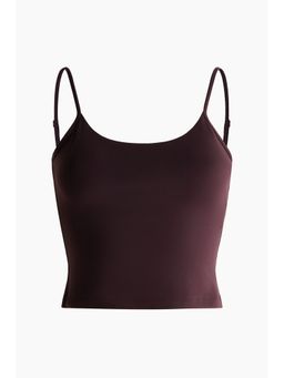 H&M - Women Red Integral-Bra Sports Strappy Top With Softmove