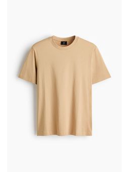 H&M - Men Beige Regular Fit T-Shirt