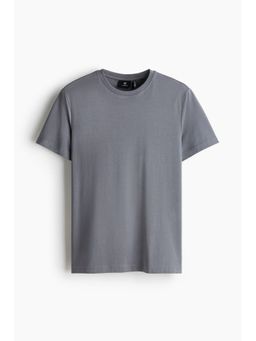 H&M - Men Grey Coolmax® Slim Fit T-Shirt