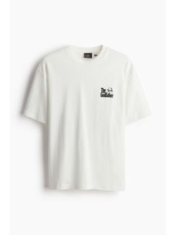 H&M - Men White Loose Fit T-Shirt