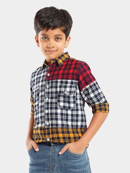 Lilpicks - Full Sleeves Regular Wear Checked Casual Shirt - Multi
