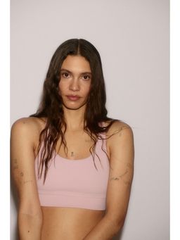 H&M - Women Pink Medium Support Sports Bra with Softmove