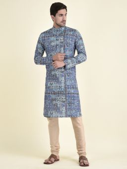 TABARD - Kurta for Mens In Blue