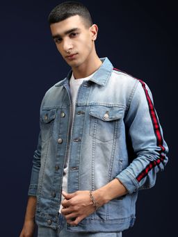 HIGHLANDER - Men Blue Washed Denim Jacket