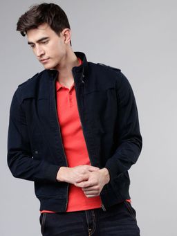 HIGHLANDER - Men Solid Denim Jacket