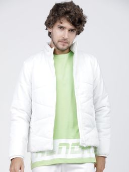 HIGHLANDER - Men White Solid Puffer Jacket