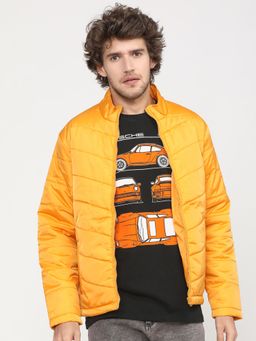 HIGHLANDER - Men Yellow Solid Puffer Jacket