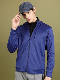 HIGHLANDER - Men Hooded Bomber Hoodie-Blue