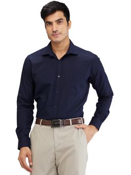 Park Avenue - Slim Fit Solid Dark Navy Blue Formal Shirt