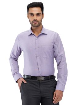 Park Avenue - Slim Fit Solid Medium Purple Formal Shirt