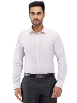 Park Avenue - Slim Fit Checks Medium Off White Formal Shirt