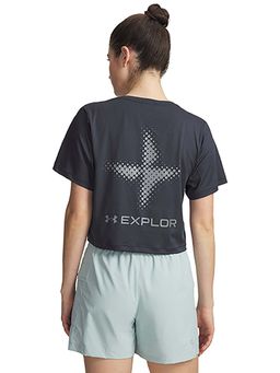 Under Armour - Women Explor Trail Run Printed Short Sleeve T-Shirt