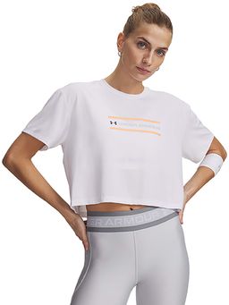Under Armour - Women Tech Branded Crop Short Sleeve T-Shirt