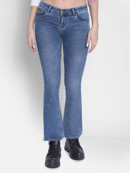 CRIMSOUNE CLUB - Women's Blue Bootcut Jeans
