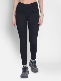 CRIMSOUNE CLUB - Women's Black High-rise Jeans