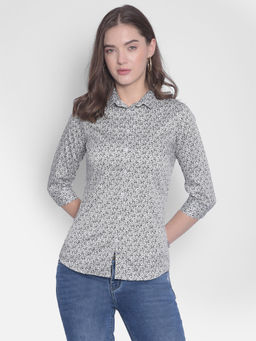 CRIMSOUNE CLUB - Women's Multi-color Floral Shirt