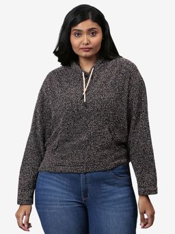 Instafab Plus - Size Women Solid Casual Sweatshirt Grey
