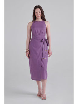 Prakriti Jaipur - Amethyst Tie Midi Dress
