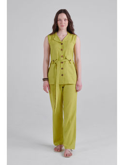 Prakriti Jaipur - Green Tie Co-Ord (Set of 2)