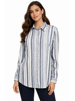 NOBARR - White Stripes Casual Shirt