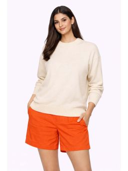 NOBARR - Yellow Textured Casual Sweater
