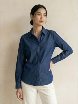 Beatnik - Blue Solid/Plain Formal Shirt