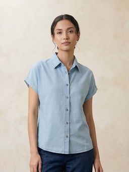Beatnik - Blue Solid/Plain Formal Shirt