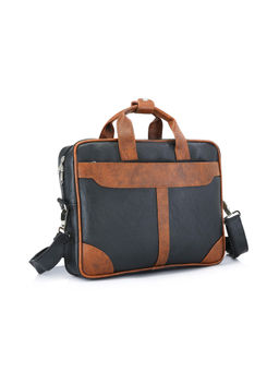 MBOSS - Faux Leather 15.6 Inch Laptop Messenger Bag