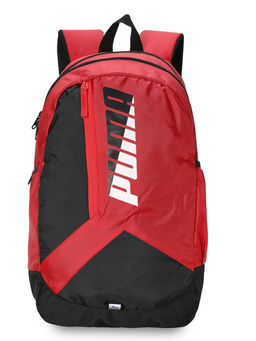 Puma - Unisex Red Color-Block Backpack