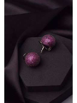 SWABHIMANN - Octra Pink Zirconia Stud Earrings