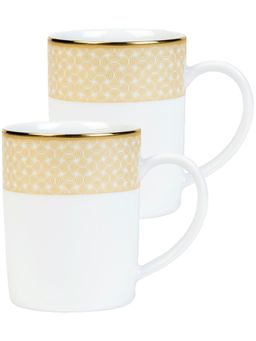 Dankotuwa - Porcelain 24k Gold Crafted Coffee Mugs 250 ml (Set of 2) (Shamari Gold Mix)