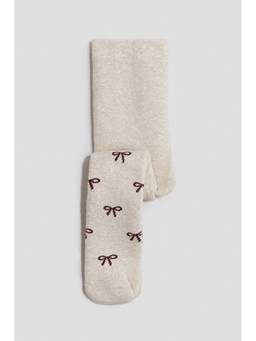 H&M - Unisex Brown Terry-Lined Tights
