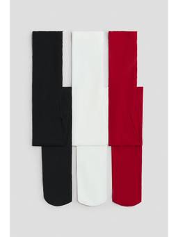 H&M - Girls Multi-Color 3-Pack Tights