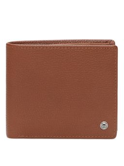 Titan - Solid Leather Bifold Wallet in Color Tan