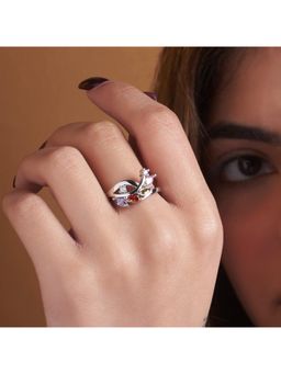 Salty - Multi-Color Stardust Silver Ring