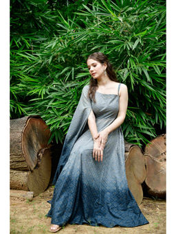 LIROSE - Pure Cotton Rayon With Heavy Sequins Maxi Dress