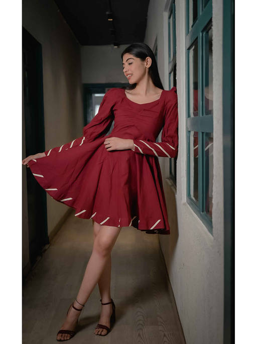 plus size distressed denim dress Hype (Denim) Featuring a striking one Women Gothic Vampire Style Color:Fuchsia (HotPink) st-maternity-baby-shower